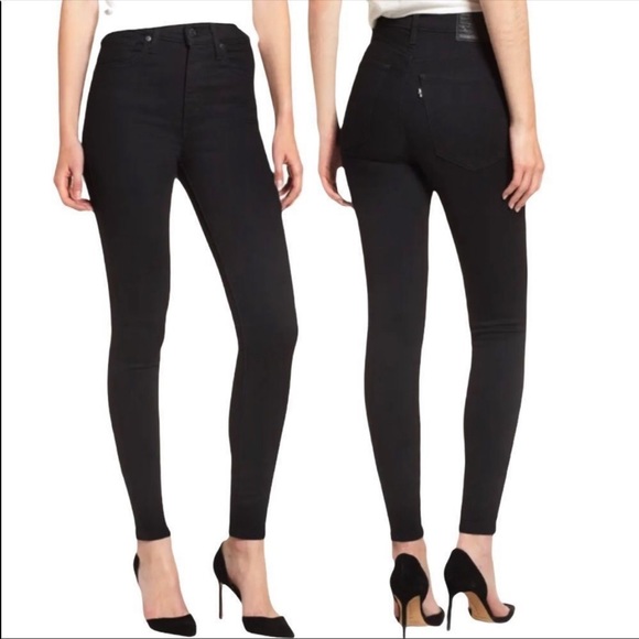 Levi's Denim - Levi’s Mile High Super Skinny Black Jean